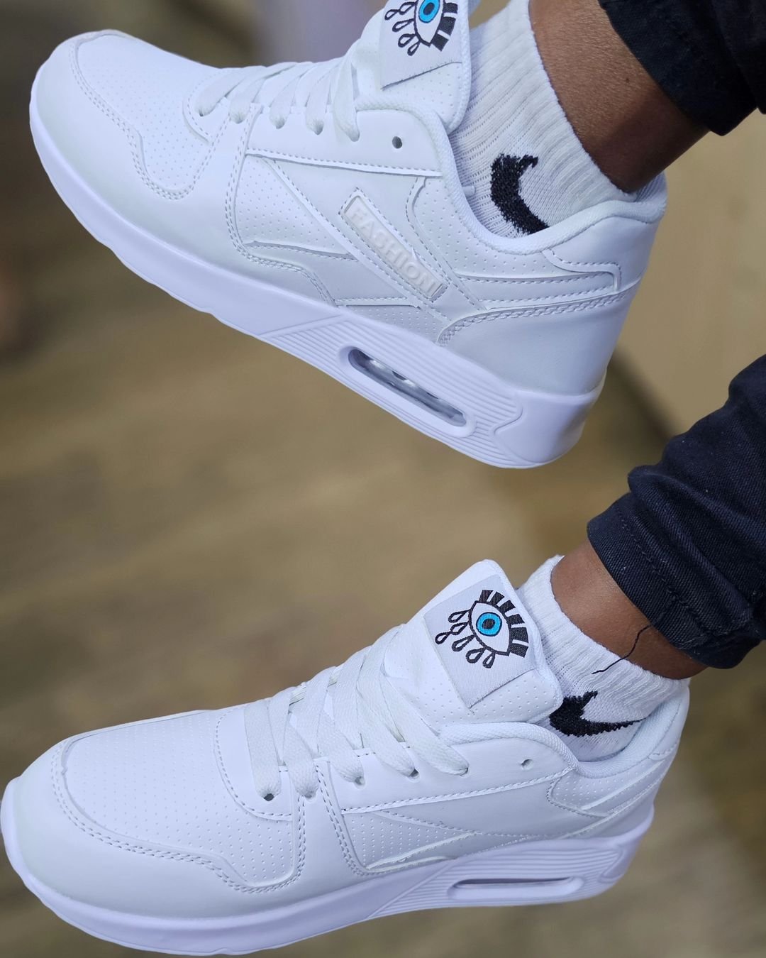 white airmax sneakers